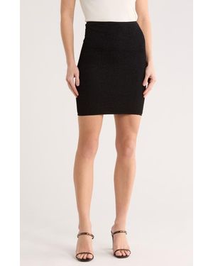 Commando Tube Knit Miniskirt - Black