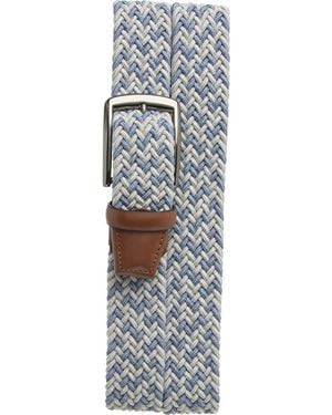Original Penguin Twist Woven Buckle Belt - Gray