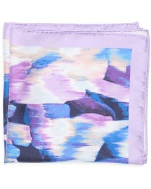Robert Graham Abstract Pocket Square - Blue