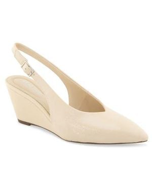 Kenneth Cole Enzo Wedge Slingback Pump - Natural