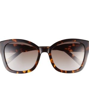 Marc Jacobs 56Mm Gradient Round Sunglasses - Brown