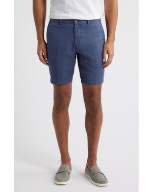 Scott Barber Flat Front Shorts - Blue