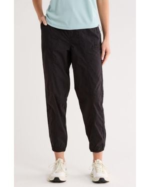 DKNY Drawcord Waist Cotton Cargo Sweatpants - Gray