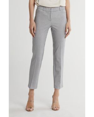 Amanda + Chelsea Chelsea Slim Straight Pants - Gray