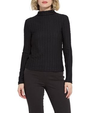 Lyssé Isaura Funnel Neck Top - Black