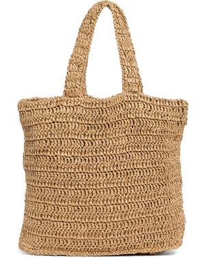 Urban Expressions Straw Tote - Brown
