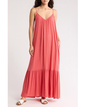 Melrose and Market Gauze Tiered Maxi Dress