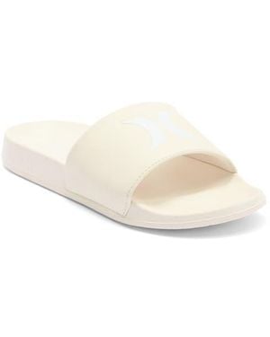 Hurley Logo Slide Sandal - Natural