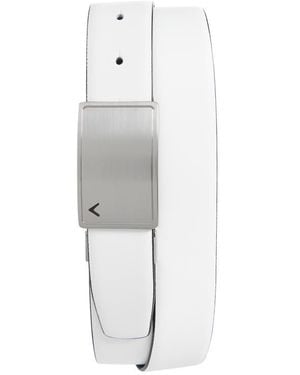 Callaway Golf® Calloway Plaque Leather Belt - White