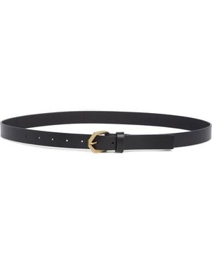 AllSaints Hexagonal Buckle Belt - Black