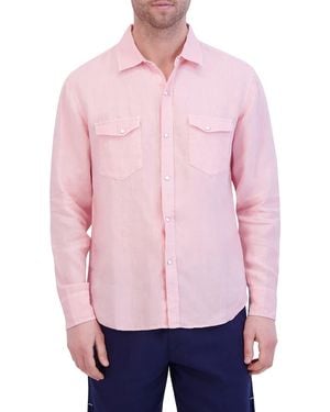 Goodlife Snap Front Shirt - Pink