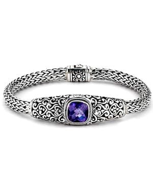 Samuel B. Amethyst Bracelet - Metallic