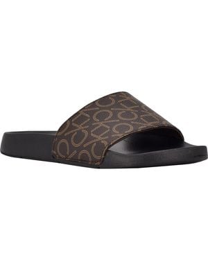 Calvin Klein Athens Slide Sandal - Brown
