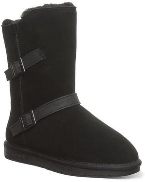BEARPAW Valerie Faux Shearling Lined Boot - Black
