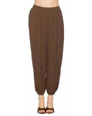 Alexia Admor Silas Draped Balloon Pants - Brown