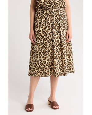 Tahari A-Line Midi Skirt - Multicolor