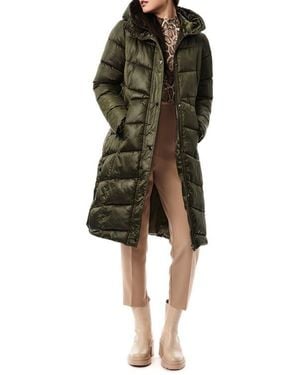 Bernardo Shiny Insulated Puffer Coat - Green