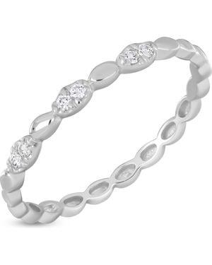 Bony Levy Mika Diamond Stacking Ring - Metallic
