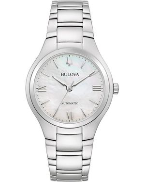 Bulova Classic Mother-Of-Pearl Dial Automatic Bracelet Watch, 34Mm - Gray