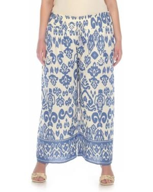 Boho Me Smocked Wide Leg Pants - Blue