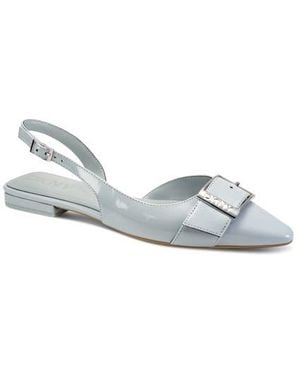 DKNY Clemma Pointed Toe D'Orsay Flat - White