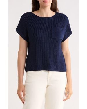 Gemma Jane Textured Knit Sweater - Blue