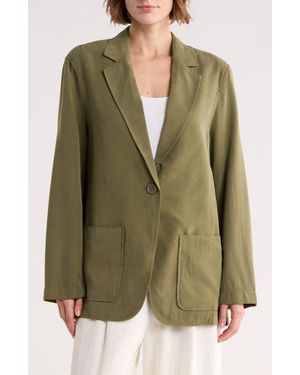 Max Studio Single Button Blazer - Green