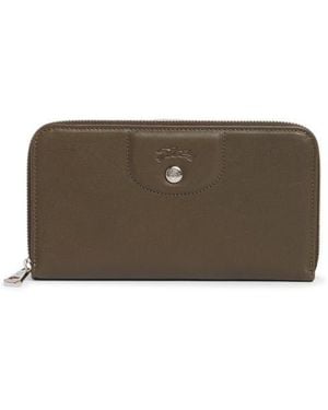 Longchamp Le Pilage Cuir Zip Wallet - Brown