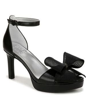 Naturalizer Always Bow Ankle Strap Platform Sandal - Black