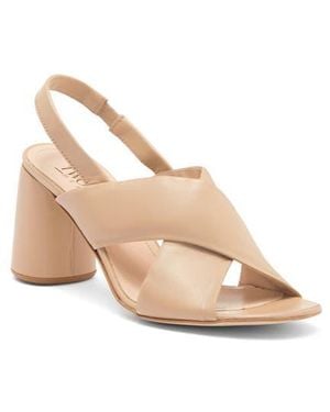2 Twin Hearts Crisscross Slingback Sandal - Natural