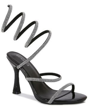 BERNESS Alexandra Ankle Wrap Sandal - Black