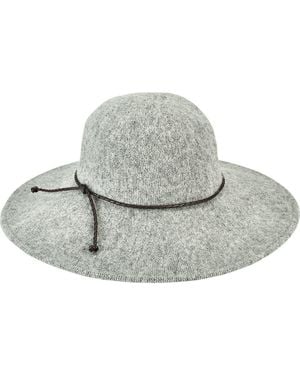 San Diego Hat Heathered Knit Floppy Hat - Gray