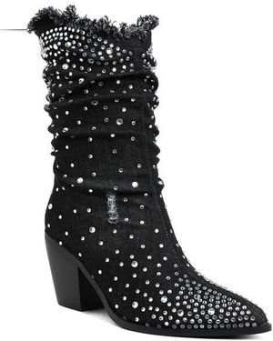 LONDON RAG Savant Pointed Toe Bootie - Black