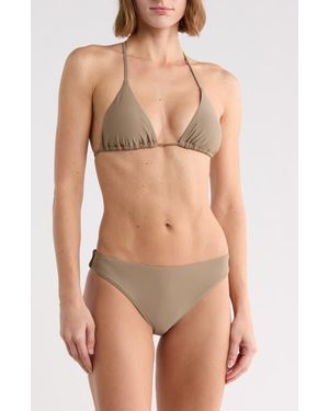 Vince Triangle Bikini Top & Bottoms Set - Natural