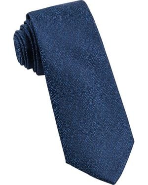 W.r.k. Textured Silk Tie - Blue