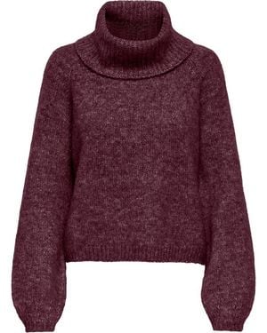 ONLY Gila Life Turtleneck Sweater - Purple