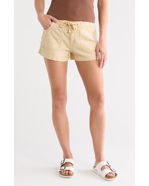 BDG Linen & Cotton Shorts - Natural