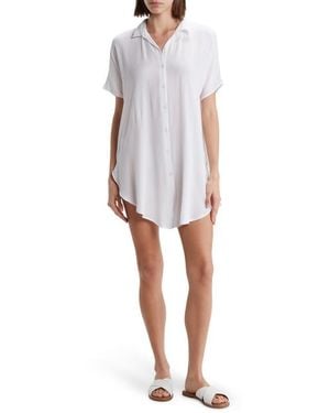Boho Me Cover-Up Shirtdress - White