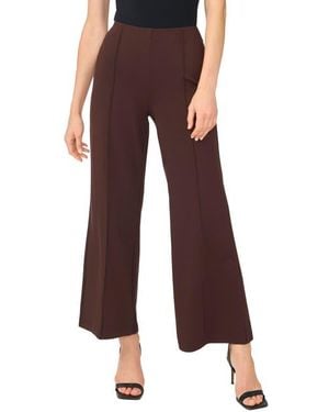 Vince Camuto Seam Front Ponte Wide Leg Pants - Brown