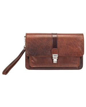 Mancini Buffalo Messenger Bag - Brown
