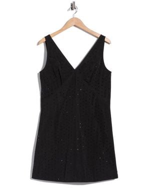 Marc Jacobs Crystal V-Neck Dress - Black