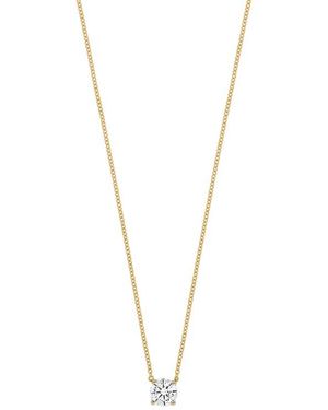 Bony Levy Audrey 14K Diamond Solitaire Pendant Necklace - Multicolor