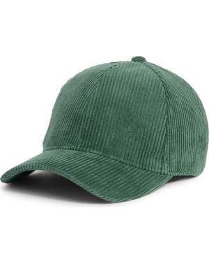 David & Young Corduroy Baseball Cap - Green