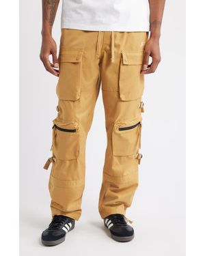 ICECREAM Big Bag Cotton Twill Cargo Pants - Natural