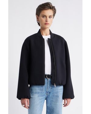 Nordstrom Scuba Knit Bomber Jacket - Blue