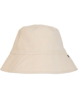Vince Stripe Canvas Bucket Hat - Natural