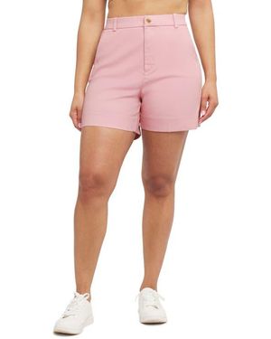Spanx Spanxsupersmooth Stretch Twill Shorts - Pink