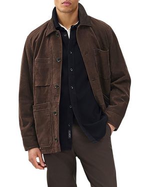 Rag & Bone Graham Suede Chore Jacket - Black