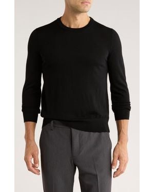 Brooks Brothers Wool Crewneck Sweater - Black