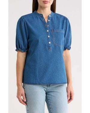 Forgotten Grace Short Sleeve Shirt - Blue